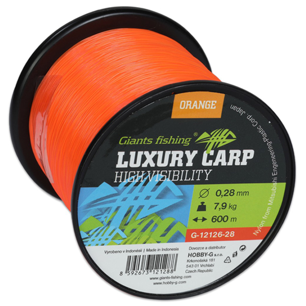 Vlasec Giants Fishing Luxury Carp High Visibility Orange 600m