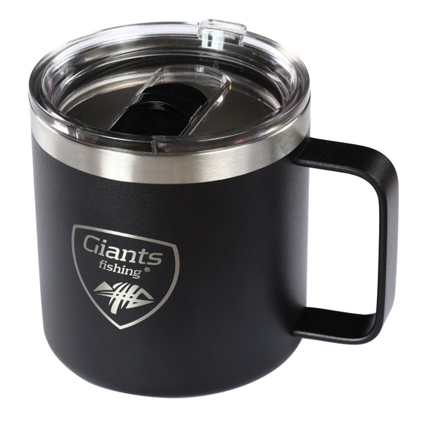 Nerezový thermo hrnček Giants Fishing Black Stainless 400ml