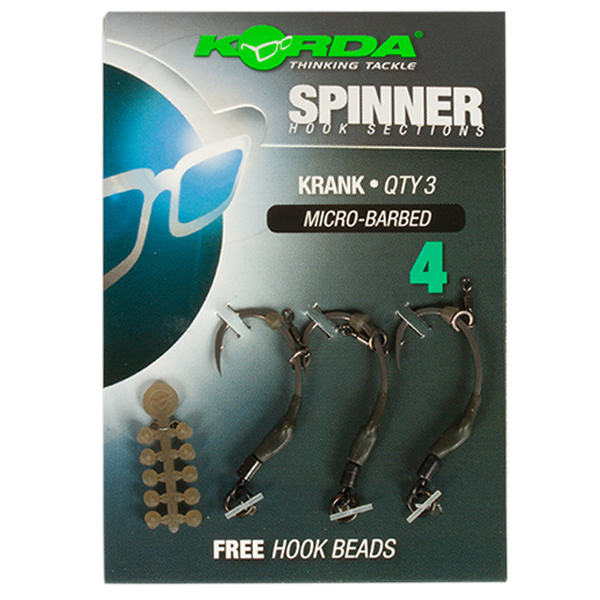 Koncová montáž Korda Spinner Krank 3ks + stopery na háčik