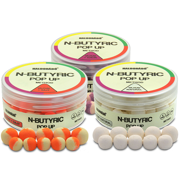 Plávajúce boilies Haldorádó N-Butyric Pop Up Method