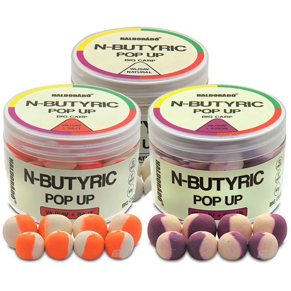 Plávajúce boilies Haldorádó N-Butyric Pop Up Big Carp