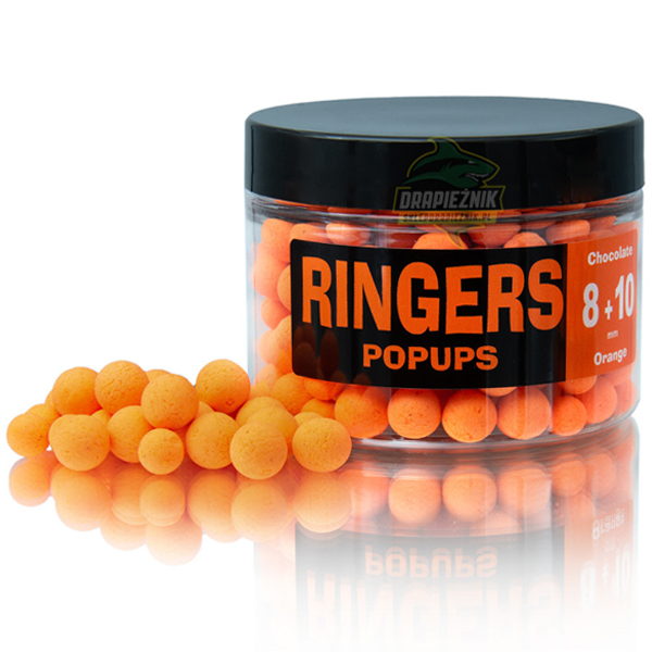 Plávajúce boilies Ringers Pop Ups Chocolate Orange 8 a 10mm