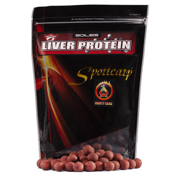 Boilies Sportcarp Liver Protein Fruity Crab - ovocie krab
