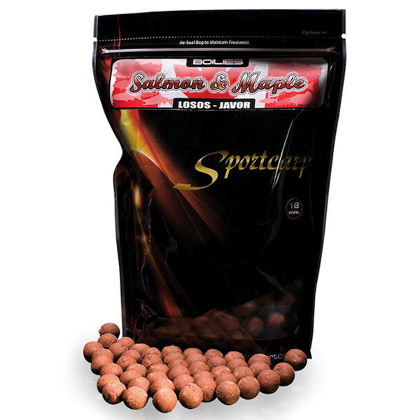 Boilies Sportcarp Salmon & Maple - losos javor