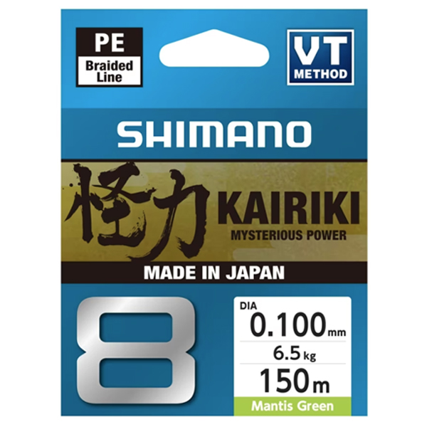 Šnúra Shimano Kairiki 8 Mantis Green 150m