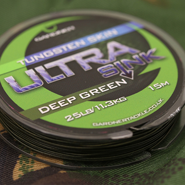Šnúrka Gardner Ultra Sink Tungsten Skin Deep Green