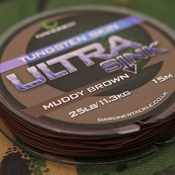Šnúrka Gardner Ultra Sink Tungsten Skin Muddy Brown