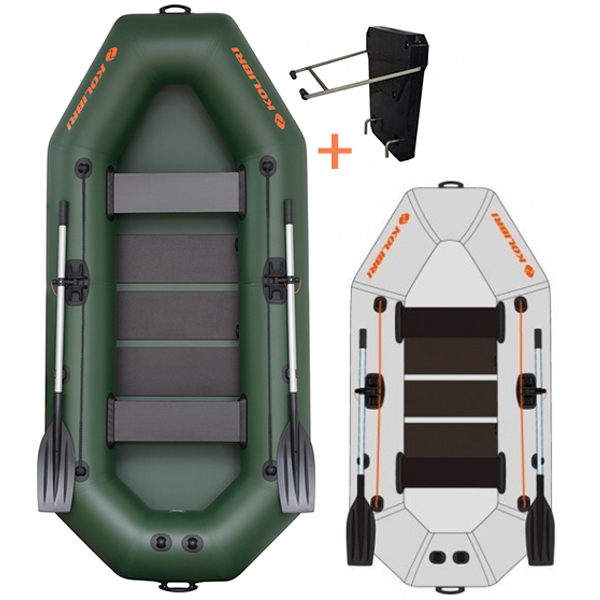 Čln Kolibri K 240 T - lamelová podlaha + držiak motora