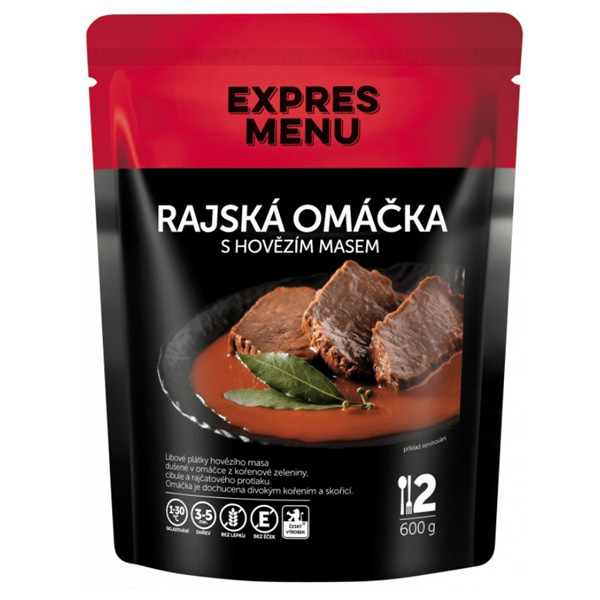 Expres Menu Paradajková omáčka s hovädzím mäsom - 2 porcie