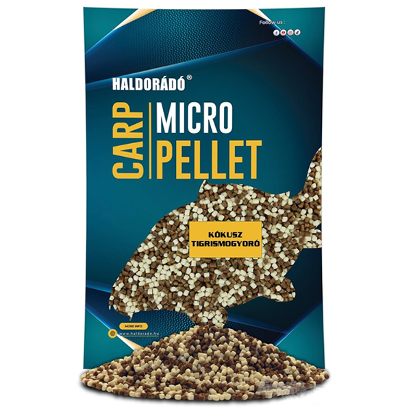 Pelety Haldorádó Carp Micro Pellet - kokos + tigrí orech