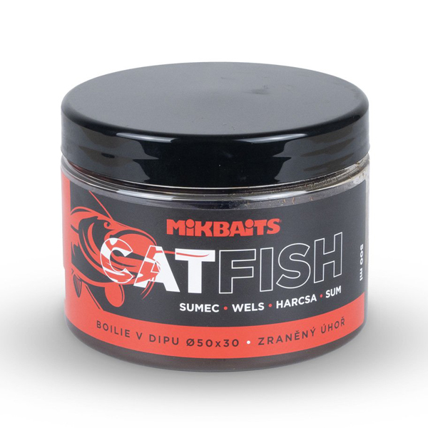 Boilies v dipe Mikbaits Catfish 50 x 30mm