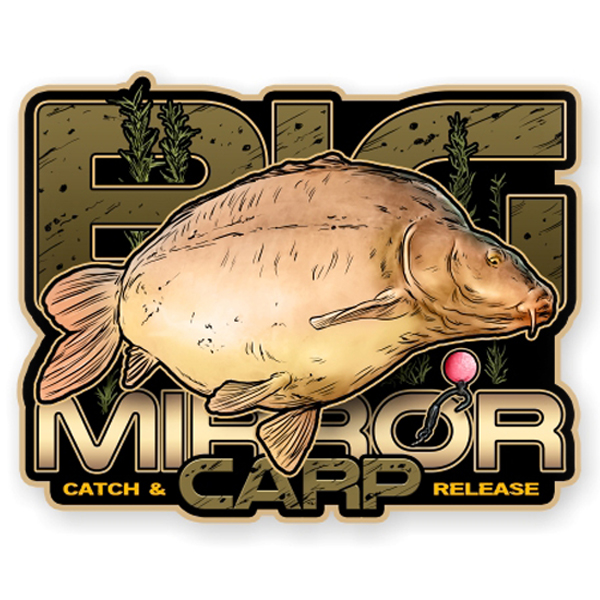 Nálepka na auto - Big Mirror Carp 2
