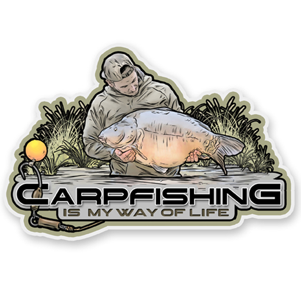 Nálepka na auto - Carp Fishing