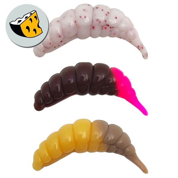 Larva FishUP Ozi 3cm - dvojfarebná, syr