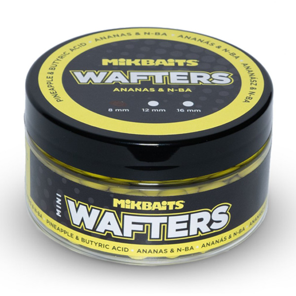 Neutrálne vyvážené fluo boilies Mikbaits Mini Wafters 8mm