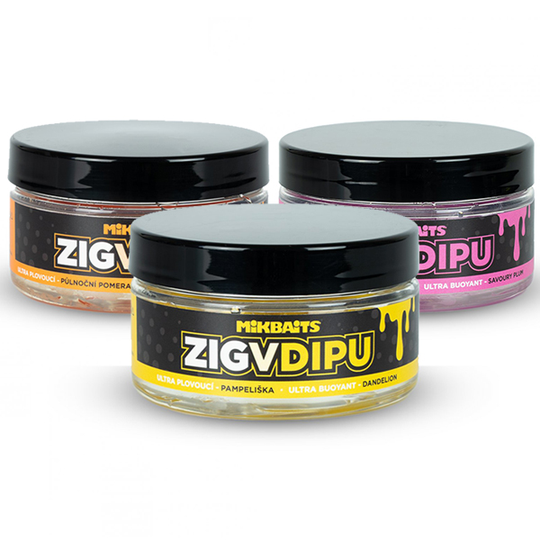 Ultra plávajúce fluo boilies Mikbaits Zig v dipe 15mm