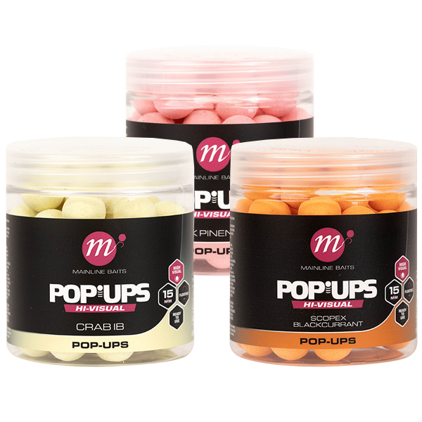 Plávajúce boilies Mainline Hi-Visual Pop Ups 15mm