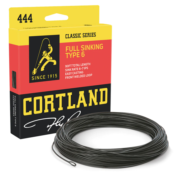 Muškárska šnúra Cortland 444 Classic Full Sinking Type 6