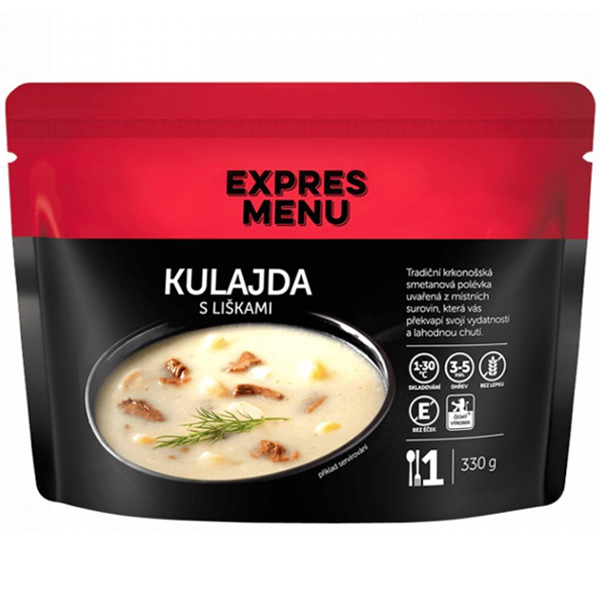 Expres Menu Kulajda s hubami