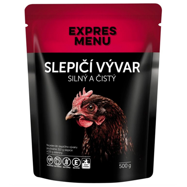 Expres Menu Silný a čistý slepačí vývar - 2 porcie