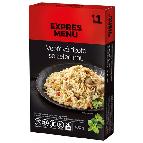 Expres Menu KM Bravčové rizoto so zeleninou