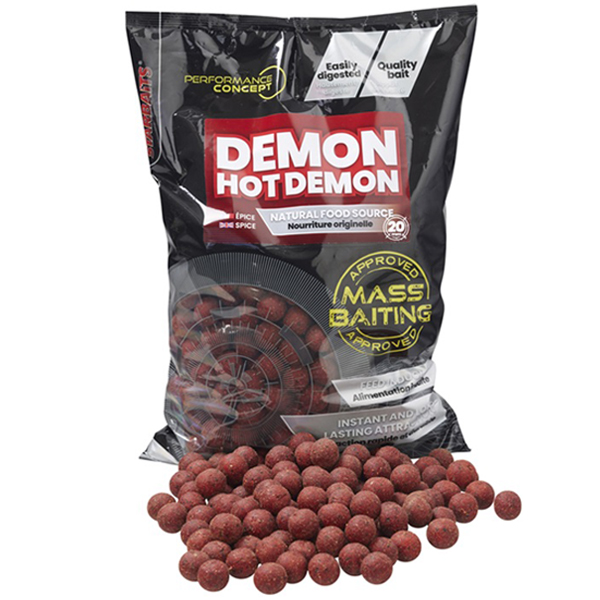 Starbaits Hot Demon Mass Baiting 3kg - boilies pre masívne kŕmenie