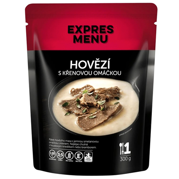 Expres Menu Hovädzie s chrenovou omáčkou