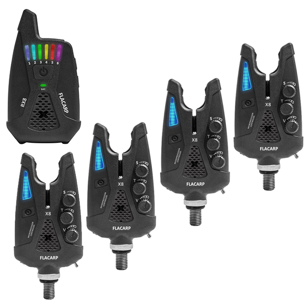 Sada 4+1 signalizátorov Flacarp X8 + RX8