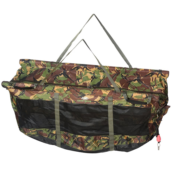 Vážiaci a prechovávací sak Giants Fishing Weigh Sling Luxury Camo XL