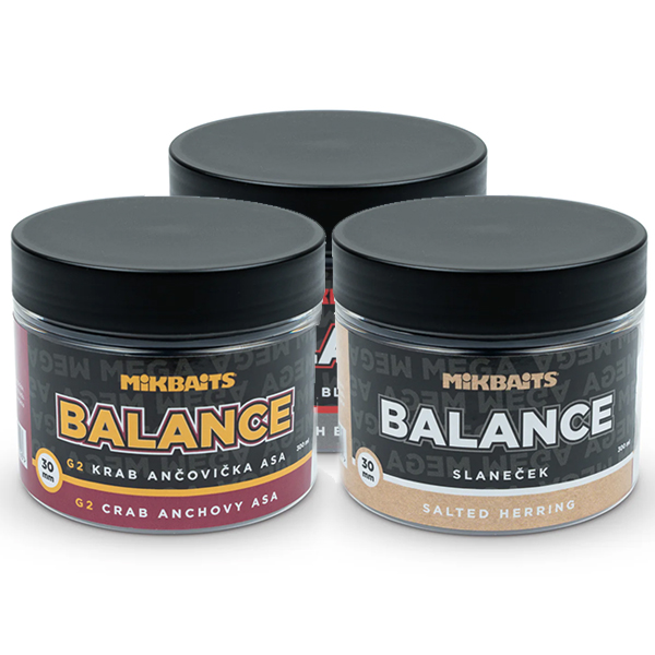 Neutrálne vyvážené boilies Mikbaits Mega Balance 30mm
