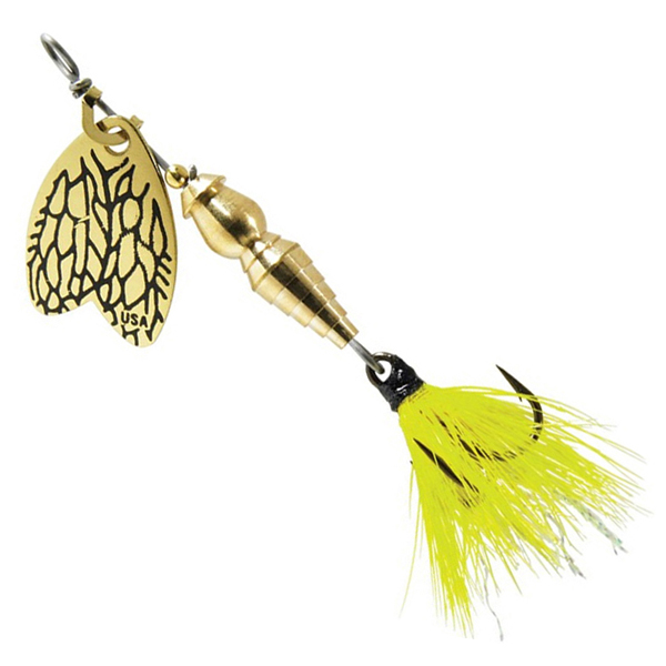 Mepps Bug Yellow May - zlatá + žltá májovka