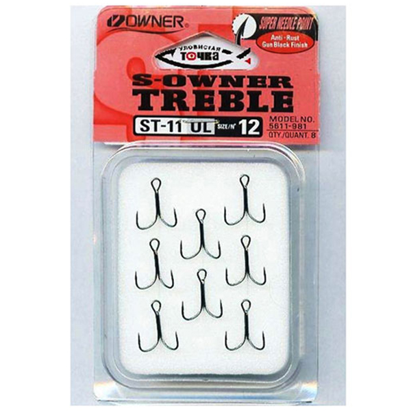Trojháčik Owner Stinger Treble ST11-UL, 8ks