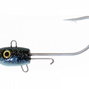Jigová hlava Ice Fish Jig Sea čierna-fluo 2ks