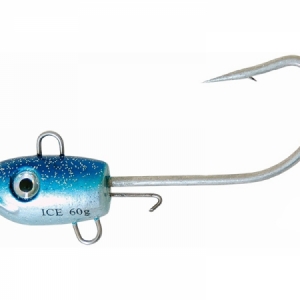 Jigová hlava Ice Fish Jig Sea strieborno-modrá 2ks