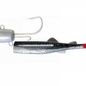 Jigová hlava Ice Fish Jig Sea strieborno-červená 2ks