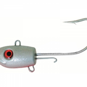 Jigová hlava Ice Fish Jig Sea strieborno-červená 2ks