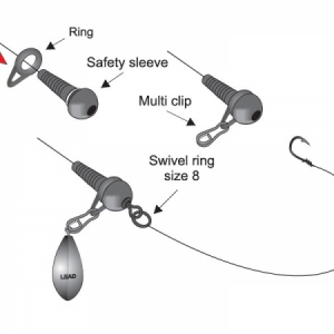 Klip na olovo Fox Edges Tadpole Multi Bead