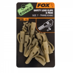 Klip na olovo Fox Edges Safety Lead Clip and Pegs