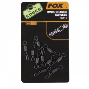Obratlík Fox Edges Kwik Change Swivels Size 7