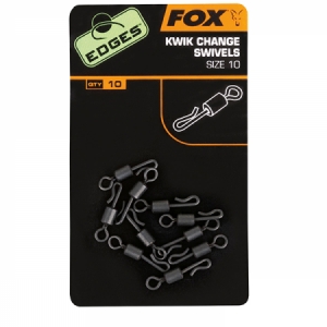 Obratlík Fox Edges Kwik Change Swivels veľ. 10
