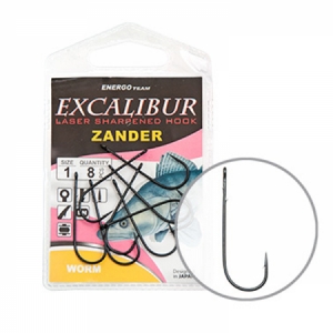 Háčik Energo Team Excalibur Zander Worm