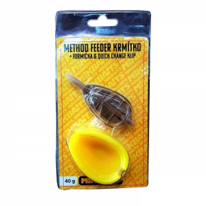 Krmítko Mikbaits Method Feeder 40g + quick + plniaca formička