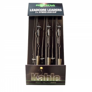 Montáž s olovenkou Korda Leadcore Leaders Hybrid Lead Clip 3ks