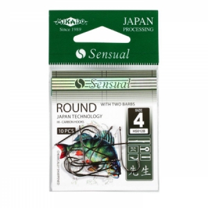 Háčik na malé gumené nástrahy Mikado Sensual Round