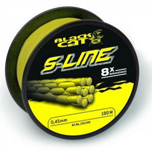 Sumcová šnúra Black Cat S-Line 0,45mm / 50kg 180m