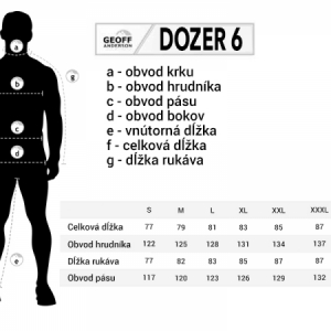 Bunda Geoff Anderson Dozer 6 - čierna