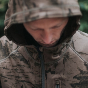 Celoročná flísová bunda Geoff Anderson Hoody 3 Black Leaf