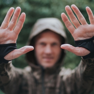 Celoročná flísová bunda Geoff Anderson Hoody 3 Black Leaf