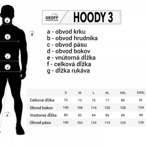 Celoročná flísová bunda Geoff Anderson Hoody 3 Black Leaf