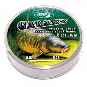 Kónický náväzec Katran Galaxy Taper Mono Shock Leader